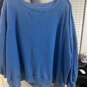 American Eagle Outfitters Blue Crew Neck Sweater